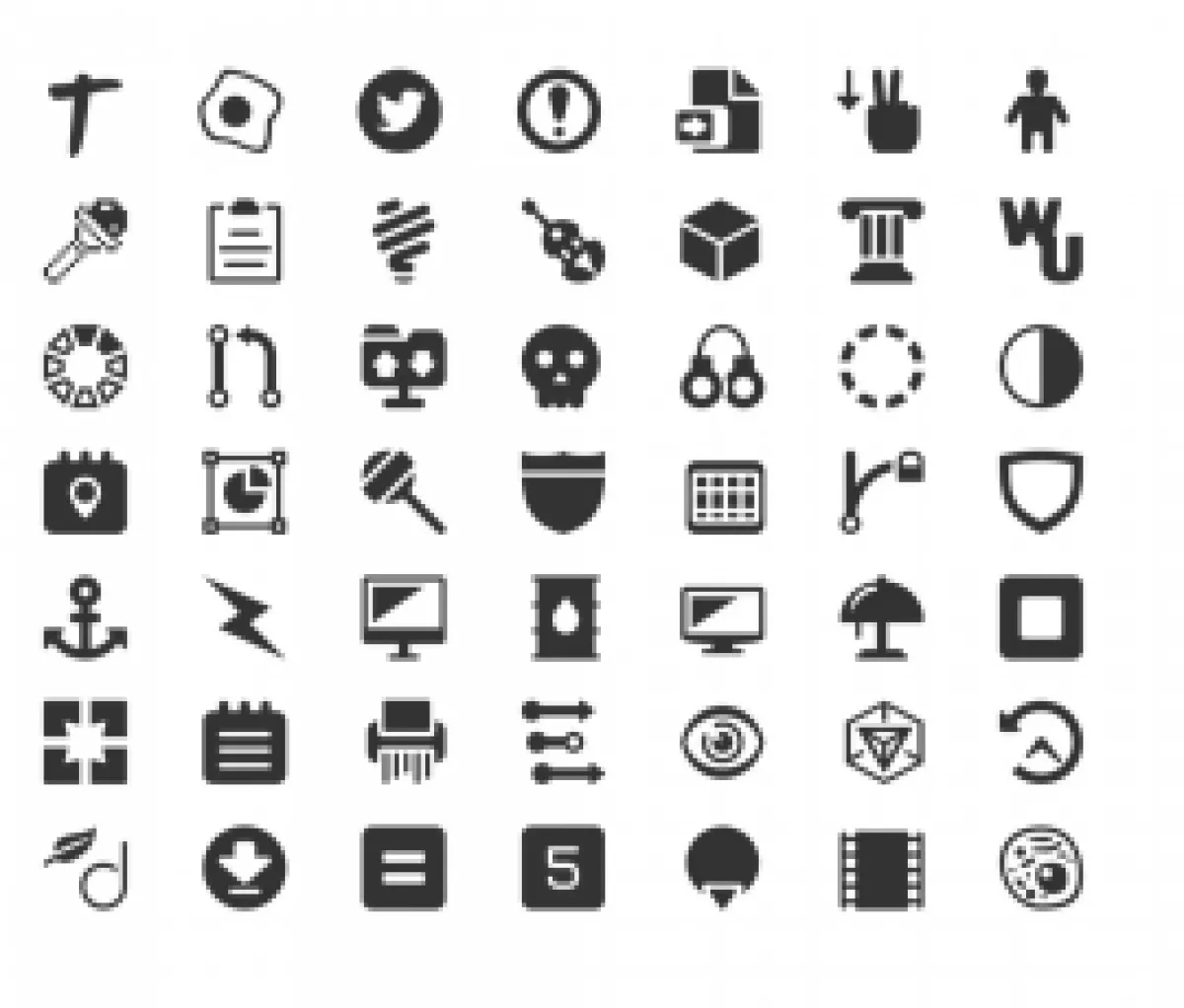 awesome font glyphs