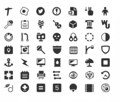 I Migliori Tipi Di Icone Gratis E A Pagamento - Font Fantastiche Alternative : WebhostingHub Glyphs.