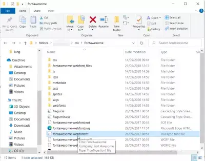 പ്രമാണങ്ങളിൽ ആകർഷണീയമായ ഫോണ്ട് എങ്ങനെ ഉപയോഗിക്കാം? : FontAwesome TrueType ഫോണ്ട് ഫയൽ