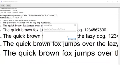 วิธีใช้ Font Awesome ในเอกสาร? : การติดตั้ง Font Awesome บนคอมพิวเตอร์ Windows