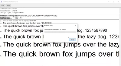 كيف تستخدم Font Awesome في المستندات؟ : تثبيت Font Awesome على كمبيوتر يعمل بنظام Windows