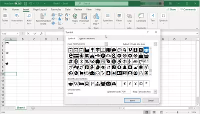 How To Use Font Awesome In Documents? : Inserting Font Awesome symbols in Microsoft Excel