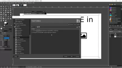 Come utilizzare Font Awesome nei documenti? : Cartelle dei caratteri di GIMP