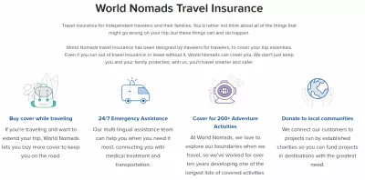 Ce qu'il faut savoir sur l'assurance voyage World Nomads : Couverture d'assurance voyage Nomades du monde