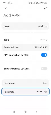Einrichten eines VPN-Servers unter Windows 10 in 8 Schritten : Einrichten einer Verbindung zu einem lokalen Windows10-VPN-Server auf Android