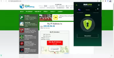 Duke Përdorur Një Shtesë Falas Të Pakufizuar VPN Google Chrome : Adresa IP në Australi